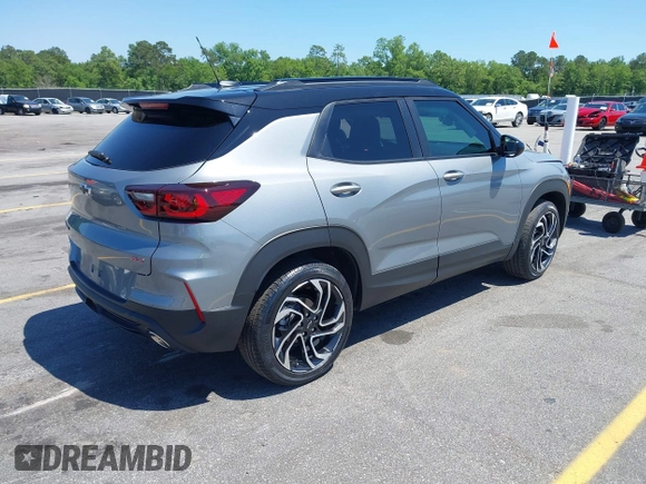 2025 Chevrolet TrailBlazer RS with VIN KL79MTSLXSB008647, listed as a IAAI auction lot 42121512 with 6,168 mi miles and . Bid and sale history available at DreamBid. Image 4.