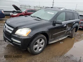 2011 Mercedes-Benz GL-Class GL 450 with VIN 4JGBF7BE7BA700552, listed as a Copart auction lot 47581235 with 131,840 mi miles and Salvage Title. Bid and sale history available at carsss.com. Image 1.