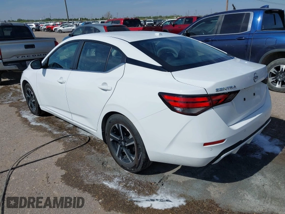 2024 Nissan Sentra SV with VIN 3N1AB8CV1RY302066, listed as a IAAI auction lot 42553617 with 38,596 mi miles and . Bid and sale history available at DreamBid. Image 3.