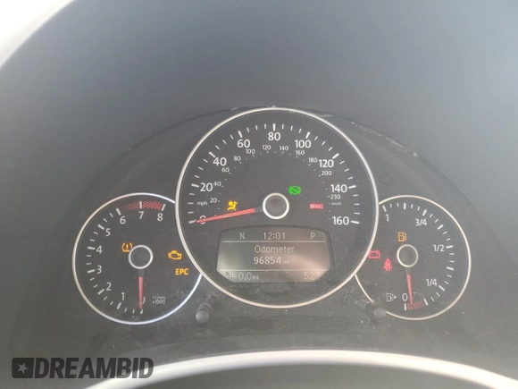 2012 Volkswagen Beetle 2.5L w/Sound/Nav PZEV with VIN 3VWJP7AT4CM657836, listed as a Copart auction lot 43065845 with 96,854 mi miles and Salvage Title. Bid and sale history available at DreamBid. Image 9.