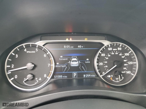 2022 Nissan Altima 2.5 SR with VIN 1N4BL4CV9NN399652, listed as a Copart auction lot 48742985 with 51,088 mi miles and Salvage Title. Bid and sale history available at carsss.com. Image 9.