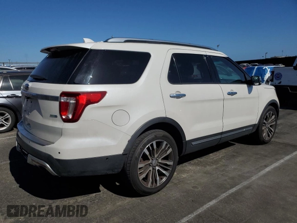 2016 Ford Explorer Platinum with VIN 1FM5K8HT5GGB95331, listed as a Copart auction lot 57315175 with 80,735 mi miles and Salvage title. Bid and sale history available at DreamBid. Image 3.