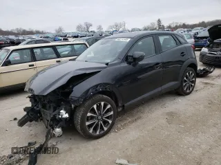2019 Mazda CX-3 Touring with VIN JM1DKFC7XK1454809, listed as a Copart auction lot 46274145 with 75,255 mi miles and Salvage Title. Bid and sale history available at carsss.com. Image 1.