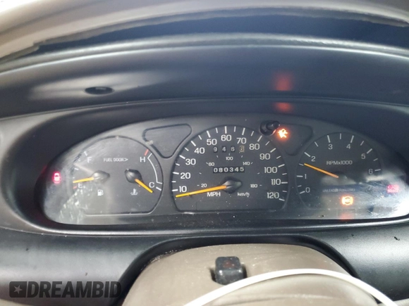 1998 Mercury Sable LS Premium Group with VIN 1MEFM53S8WA614062, listed as a Copart auction lot 84588304 with 80,345 mi miles and Clean title. Bid and sale history available at DreamBid. Image 9.