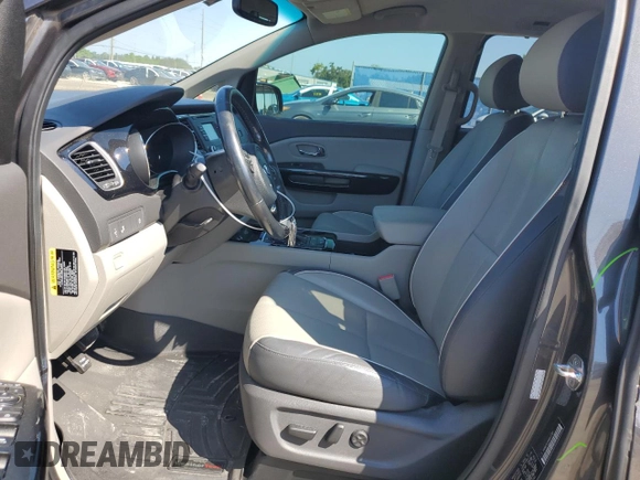 2016 Kia Sedona SX with VIN KNDMC5C10G6137781, listed as a Copart auction lot 72369314 with 36,808 mi miles and Salvage Title. Bid and sale history available at carsss.com. Image 7.