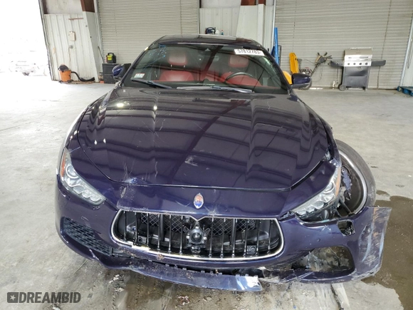 2017 Maserati Ghibli S Q4 with VIN ZAM57RTA5H1213635, listed as a Copart auction lot 57812783 with 40,183 mi miles. Bid and sale history available at carsss.com. Image 5.