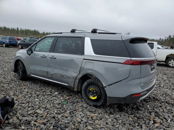 2022 Kia Carnival SX with VIN KNDNE5H36N6148600, listed as a Copart auction lot 52633034 with 69,307 mi miles and Salvage Title. Bid and sale history available at carsss.com. Image 2.