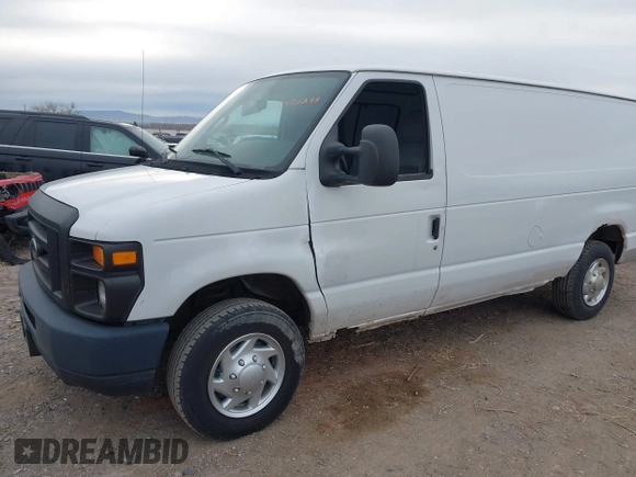 2009 Ford Econoline Cargo Commercial with VIN 1FTNE14W09DA91501, listed as a IAAI auction lot 41473298 with 99,129 mi miles and . Bid and sale history available at DreamBid. Image 2.