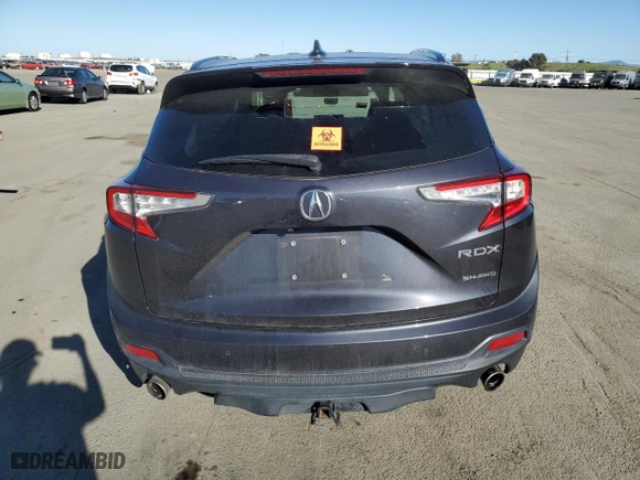2020 Acura RDX w/Technology Pkg with VIN 5J8TC2H56LL022136, listed as a Copart auction lot 48359975 with 86,691 mi miles and Salvage Title. Bid and sale history available at carsss.com. Image 6.