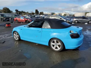 2011 BMW 1 Series 128i with VIN WBAUN1C53BVH83384, listed as a Copart auction lot 48741865 with 109,350 mi miles and Salvage Title. Bid and sale history available at carsss.com. Image 2.