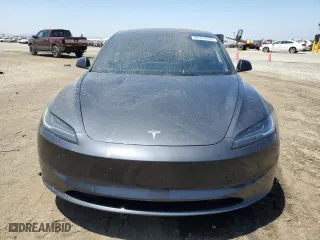 2024 Tesla Model 3 with VIN 5YJ3E1EA3RF727962, listed as a Copart auction lot 60107644 with 5,025 mi miles and Salvage Title. Bid and sale history available at carsss.com. Image 5.