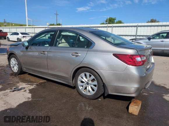 2015 Subaru Legacy Premium with VIN 4S3BNAH67F3044528, listed as a Copart auction lot 59813305 with 109,581 mi miles and Salvage title. Bid and sale history available at DreamBid. Image 2.