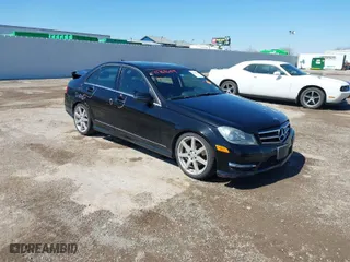 2012 Mercedes-Benz C-Class C 300 Sport with VIN WDDGF8BB8CR239683, listed as a IAAI auction lot 41768659 with 93,199 mi miles. Bid and sale history available at carsss.com. Image 1.