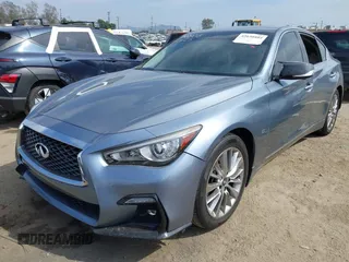 2018 Infiniti Q50 3.0t LUXE with VIN JN1EV7AP9JM352079, listed as a IAAI auction lot 42030404 with 62,550 mi miles. Bid and sale history available at carsss.com. Image 22.