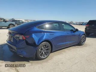 2022 Tesla Model 3 with VIN 5YJ3E1EA8NF322335, listed as a Copart auction lot 48187265 with 22,265 mi miles and Clean Title. Bid and sale history available at DreamBid. Image 3.