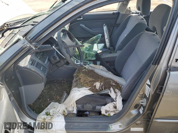 2005 Honda Civic with VIN JHMES96695S010228, listed as a Copart auction lot 55092935 with 156,482 mi miles and Salvage Title. Bid and sale history available at DreamBid. Image 7.