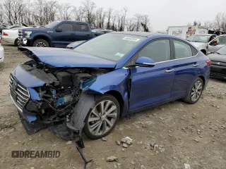2022 Hyundai Accent Limited with VIN 3KPC34A60NE188192, listed as a Copart auction lot 44692355 with 51,752 mi miles and Salvage Title. Bid and sale history available at carsss.com. Image 1.