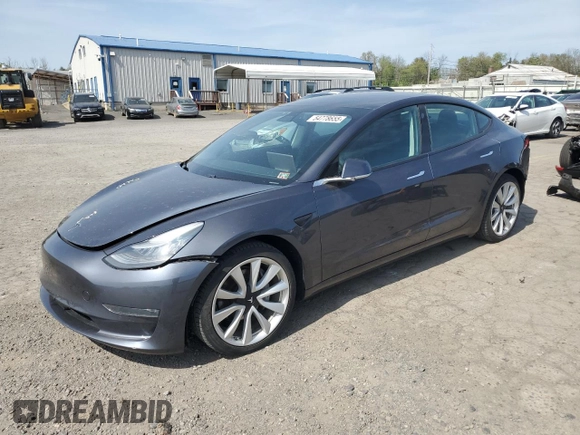 2020 Tesla Model 3 Long Range with VIN 5YJ3E1EB5LF589907, listed as a Copart auction lot 54778655 with 45,194 mi miles and Salvage Title. Bid and sale history available at DreamBid. Image 1.