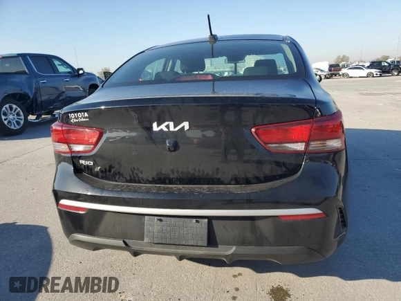 2023 Kia Rio LX with VIN 3KPA24AD7PE616092, listed as a Copart auction lot 47858175 with 73,853 mi miles and Salvage Title. Bid and sale history available at carsss.com. Image 6.