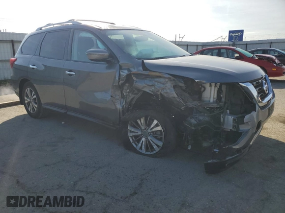 2018 Nissan Pathfinder SL with VIN 5N1DR2MN1JC674713, listed as a Copart auction lot 45764535 with 88,010 mi miles and Salvage Title. Bid and sale history available at carsss.com. Image 4.