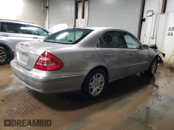 2005 Mercedes-Benz E 320 with VIN WDBUF65J45A618524, listed as a Copart auction lot 52230455 with 74,980 mi miles and Salvage Title. Bid and sale history available at DreamBid. Image 3.