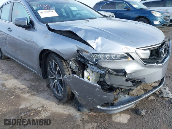 2016 Acura TLX V6 Advance with VIN 19UUB3F77GA002996, listed as a IAAI auction lot 41306941 with 12 mi miles. Bid and sale history available at carsss.com. Image 6.