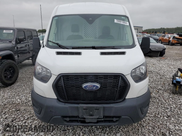 2023 Ford Transit Cargo with VIN 1FTBR1C88PKB21007, listed as a Copart auction lot 70991064 with 16,219 mi miles and Salvage Title. Bid and sale history available at DreamBid. Image 5.