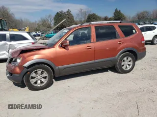 2009 Kia Borrego EX with VIN KNDJH741995016934, listed as a Copart auction lot 50734285 with 190,800 mi miles and Salvage Title. Bid and sale history available at carsss.com. Image 1.