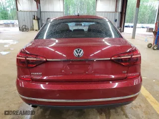 2017 Volkswagen Passat 1.8T S with VIN 1VWAT7A3XHC004996, listed as a Copart auction lot 52130405 with 87,620 mi miles and Salvage Title. Bid and sale history available at carsss.com. Image 6.