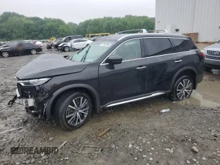 2025 Infiniti QX60 Sensory с VIN 5N1AL1GS7SC336153, выставлен на аукционе Copart как лот 57083985 с пробегом 5 692 миль миль и Списание • Salvage title. История ставок и продаж доступна на DreamBid. Изображение 1.