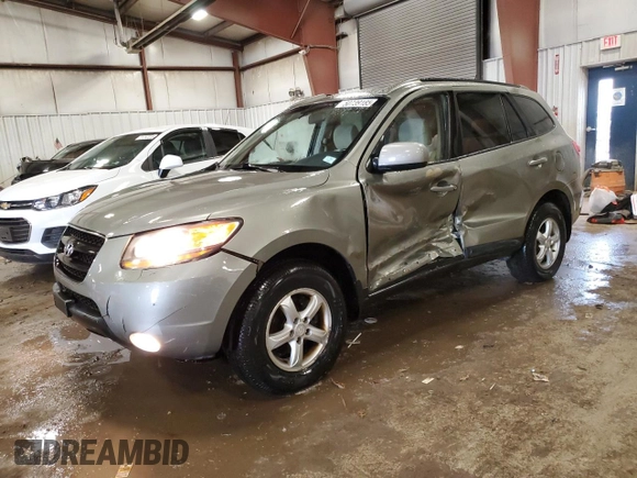 2009 Hyundai Santa Fe GL z VIN 5NMSG13E59H236156, wystawiony jako Copart lot #50739185 z przebiegiem 120 078 mil mil oraz Czysty tytuł • Clean title. Historia ofert i sprzedaży dostępna na DreamBid. Obrazek 1.
