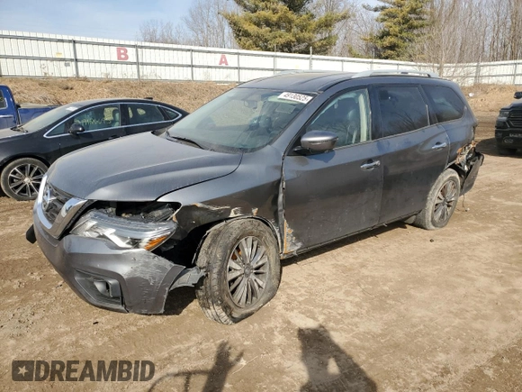 2019 Nissan Pathfinder SV z VIN 5N1DR2MM0KC634471, wystawiony jako Copart lot #49130525 z przebiegiem 101 938 mil mil oraz Czysty tytuł • Clean title. Historia ofert i sprzedaży dostępna na DreamBid. Obrazek 1.