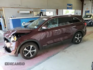 2018 Kia Sorento EX with VIN 5XYPHDA53JG395215, listed as a Copart auction lot 63330825 with 71,799 mi miles and Salvage title. Bid and sale history available at DreamBid. Image 1.