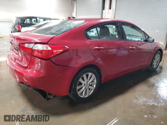 2014 Kia Forte LX with VIN KNAFX4A68E5226486, listed as a Copart auction lot 51178745 with 89,632 mi miles and Salvage Title. Bid and sale history available at carsss.com. Image 3.