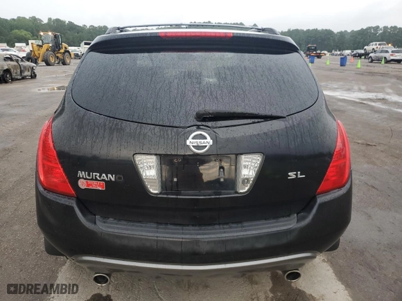 2005 Nissan Murano SL with VIN JN8AZ08T05W325300, listed as a Copart auction lot 61162764 with 99,527 mi miles and Salvage Title. Bid and sale history available at carsss.com. Image 6.