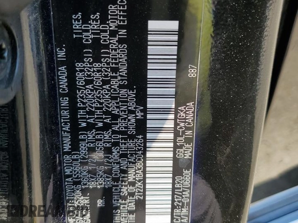 2011 Lexus RX 350 z VIN 2T2ZK1BA3BC043264, wystawiony jako Copart lot #60746035 z przebiegiem 123 433 mil mil oraz Szkoda całkowita • Salvage title. Historia ofert i sprzedaży dostępna na DreamBid. Obrazek 13.