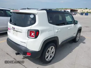 2016 Jeep Renegade Limited with VIN ZACCJBDT7GPC67683, listed as a IAAI auction lot 42401857 with 163,888 mi miles and . Bid and sale history available at DreamBid. Image 4.