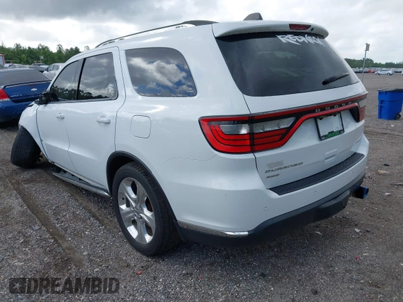 2015 Dodge Durango Limited with VIN 1C4RDJDGXFC947109, listed as a IAAI auction lot 39715331 with 152,655 mi miles and . Bid and sale history available at carsss.com. Image 3.