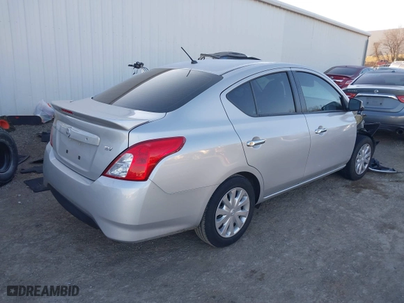 2019 Nissan Versa Sedan SV with VIN 3N1CN7AP7KL875152, listed as a IAAI auction lot 41406896 with 74,706 mi miles. Bid and sale history available at carsss.com. Image 4.
