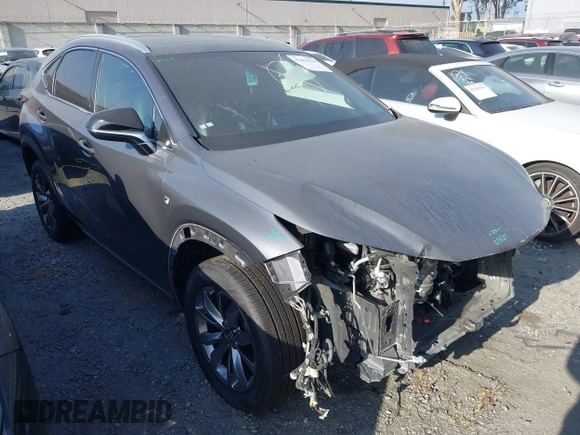 2020 Lexus NX 300 F Sport with VIN JTJSARBZ8L2168805, listed as a IAAI auction lot 42455378 with 62,419 mi miles and . Bid and sale history available at DreamBid. Image 1.