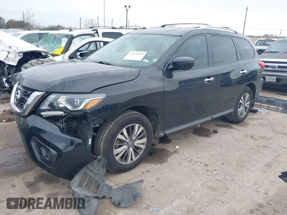 2020 Nissan Pathfinder S with VIN 5N1DR2AN5LC646694, listed as a IAAI auction lot 41472219 with 77,062 mi miles. Bid and sale history available at carsss.com. Image 18.