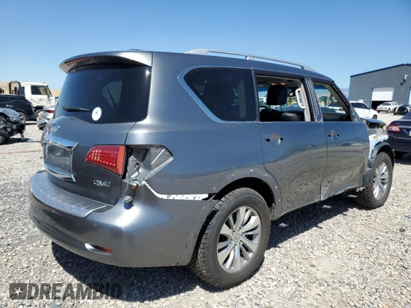 2016 Infiniti QX80 with VIN JN8AZ2NE6G9122933, listed as a Copart auction lot 67000034 with 172,925 mi miles and Salvage Title. Bid and sale history available at carsss.com. Image 3.