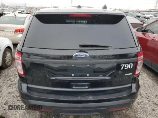 2015 Ford Utility Police Interceptor with VIN 1FM5K8AR5FGA41635, listed as a Copart auction lot 77618234 with 0 mi miles and Salvage Title. Bid and sale history available at carsss.com. Image 6.