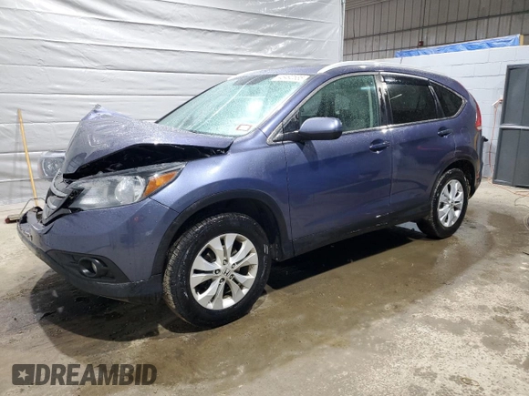 2014 Honda CR-V EX-L with VIN 5J6RM4H77EL073208, listed as a Copart auction lot 48492535 with 221,543 mi miles and Salvage Title. Bid and sale history available at carsss.com. Image 1.