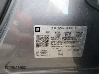 2019 Buick Enclave Premium with VIN 5GAERCKW0KJ129353, listed as a Copart auction lot 75849754 with 92,605 mi miles and Salvage Title. Bid and sale history available at DreamBid. Image 13.