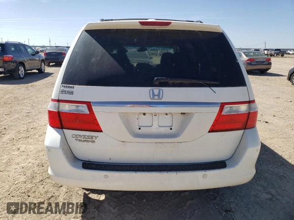 2007 Honda Odyssey Touring with VIN 5FNRL38887B027758, listed as a Copart auction lot 49492645 with 235,020 mi miles and Salvage Title. Bid and sale history available at DreamBid. Image 6.