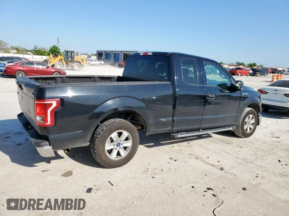 2017 Ford F-150 XL with VIN 1FTEX1C86HKD34624, listed as a Copart auction lot 51810795 with 223,182 mi miles and Salvage Title. Bid and sale history available at carsss.com. Image 3.