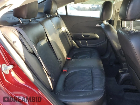 2014 Chevrolet Sonic LTZ with VIN 1G1JE5SB0E4229661, listed as a Copart auction lot 41872355 with 0 mi miles and Salvage Title. Bid and sale history available at carsss.com. Image 10.