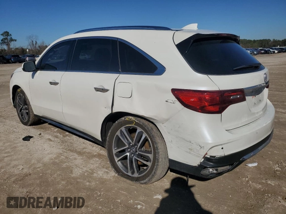 2017 Acura MDX w/Advance Pkg with VIN 5FRYD4H82HB013451, listed as a Copart auction lot 43388825 with 82,893 mi miles and Salvage Title. Bid and sale history available at carsss.com. Image 2.