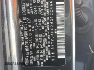 2021 Kia Telluride EX z VIN 5XYP34HC2MG122466, wystawiony jako Copart lot #65590244 z przebiegiem 56 555 mil mil oraz Szkoda całkowita • Salvage title. Historia ofert i sprzedaży dostępna na DreamBid. Obrazek 14.